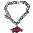 Arkansas Razorbacks Charm Chain Bracelet
